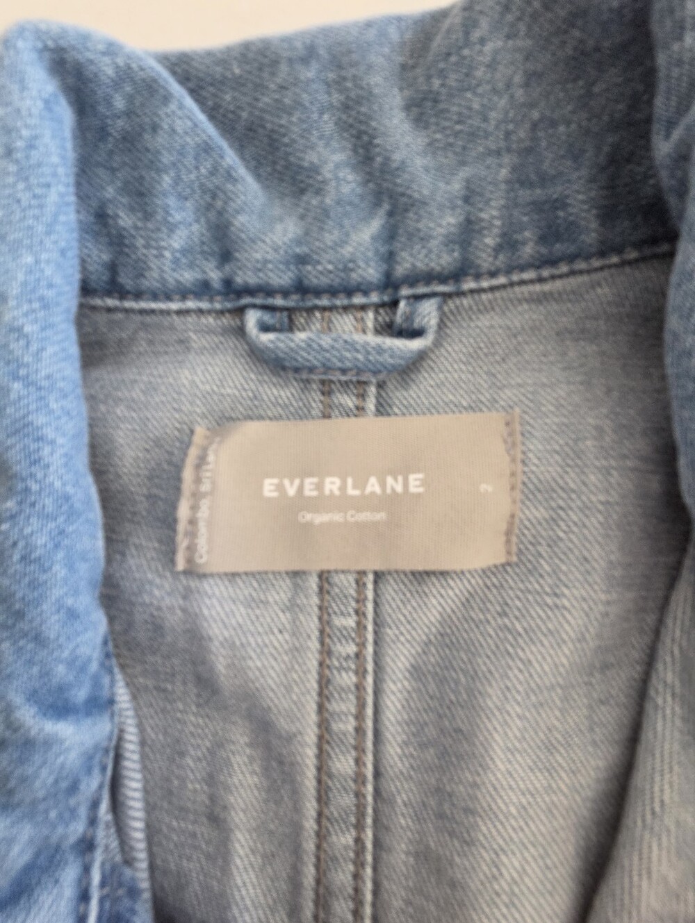 Everlane Light Blue Denim Jumpsuit Size 2 - Picture 4 of 5
